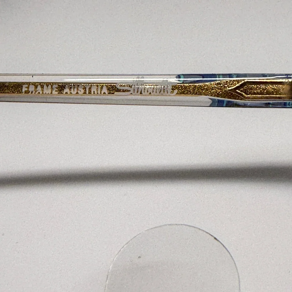 Silhouette SPX M 1783 C 2288 Eyeglasses Frames Clear Blue Gold 56-14-135 Austria